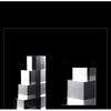 1PC Acrylic Square Display Block Clear Polished Acrylic Cube Solid Display Riser Stand for Jewelry Perfume Collection Figures