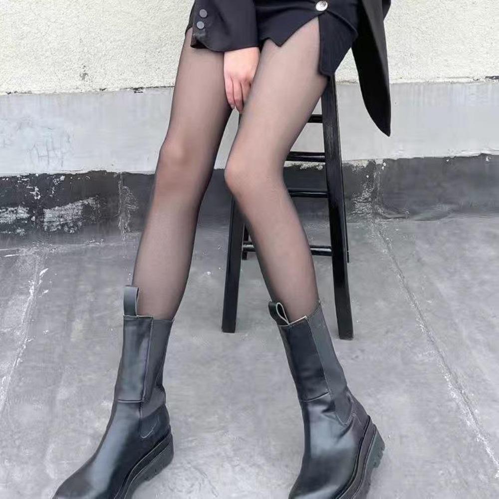Love White Stockings Women's Spring and Summer Thin Sweet Bow Jacquard Pantyhose Lolita Round Polka Dot Jk Black Silk