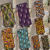 African Style Fabric Print Phone Case For iPhone 17 16 16E 15 14 12 11 13 Pro Max 12 13 Mini 17Air Shockproof Cover