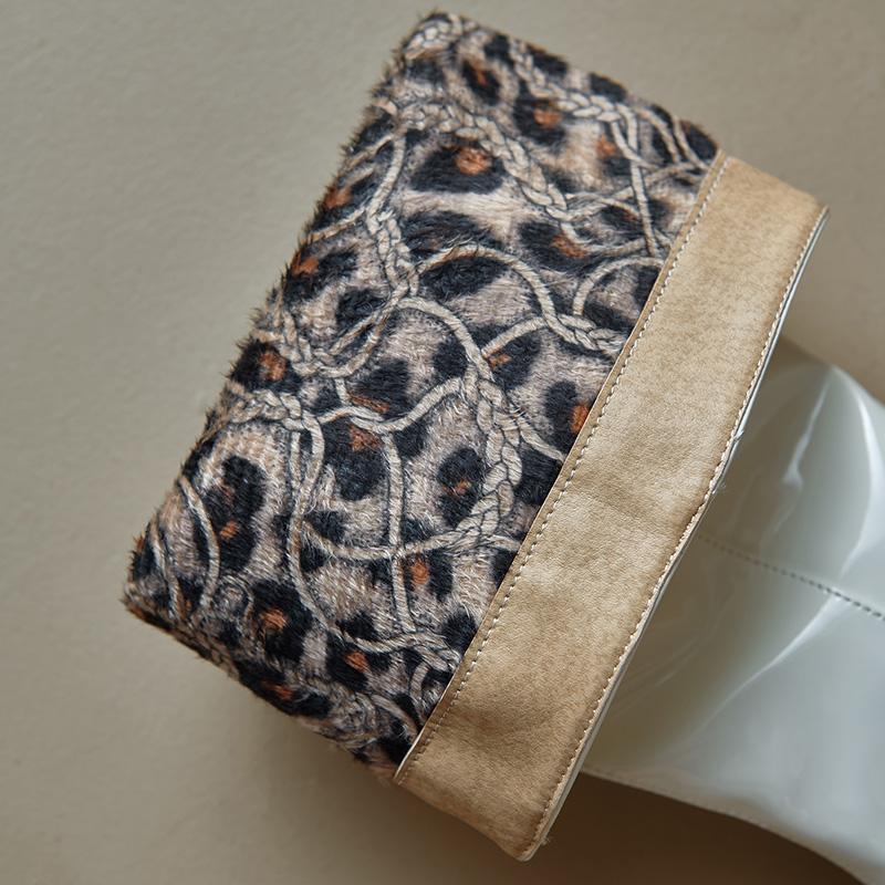 Cizme cu toc înalt pentru femei toamnă și iarnă noi temperament simplu culoare uni cu vârf ascuțit mărime mare cu toc gros cizme medii