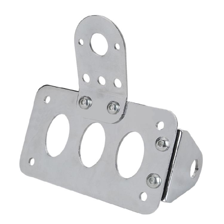 Universal Motorbike Brake Tail Light License Plate Bracket Quality Metal Made