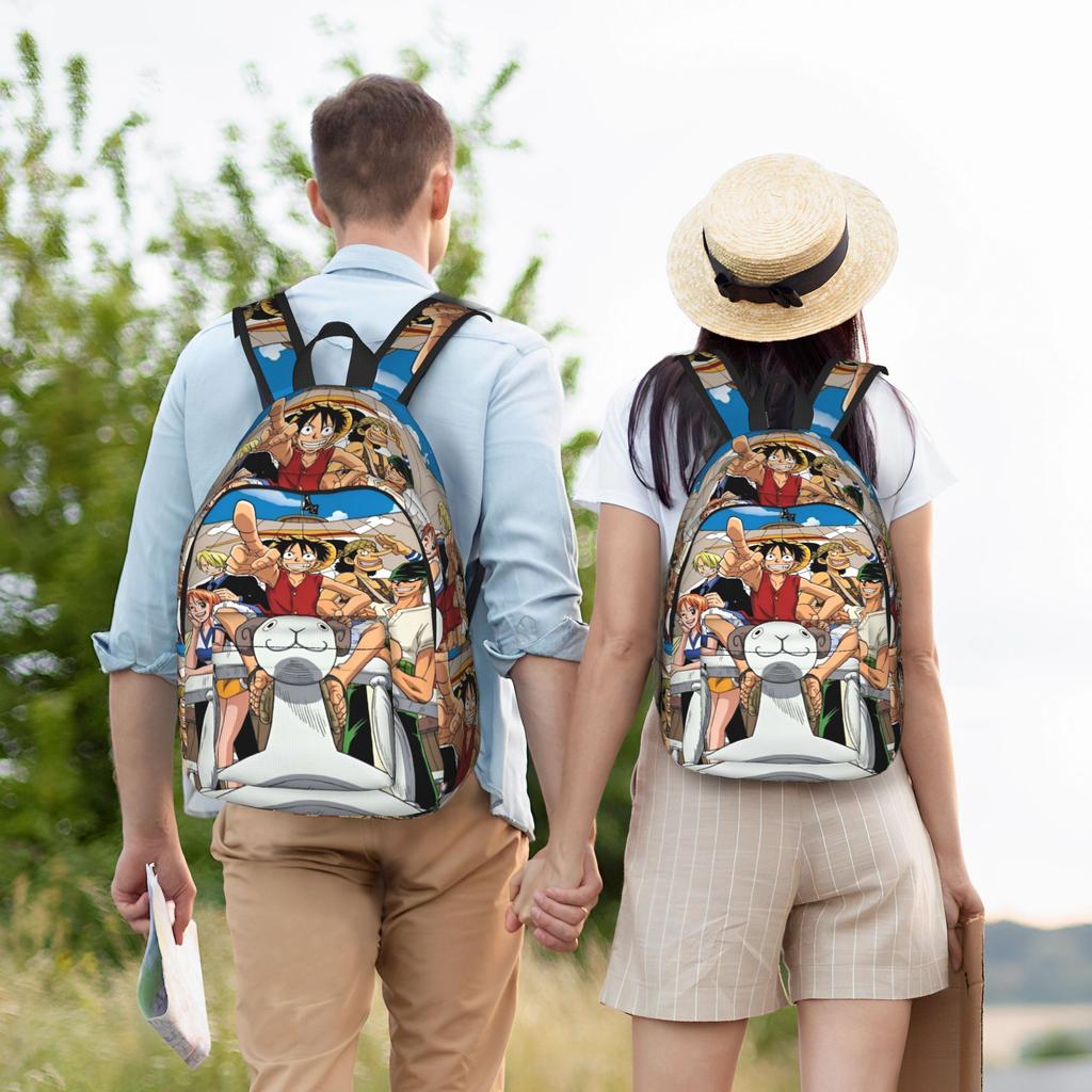Anime O-One-Piece Fashion Backpack Outdoor Student Business One Piece Daypack for Men Women Laptop Computer Canvas Bags