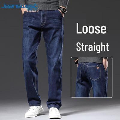 Jeanswest Men's Loose Straight Fit Denim Jeans