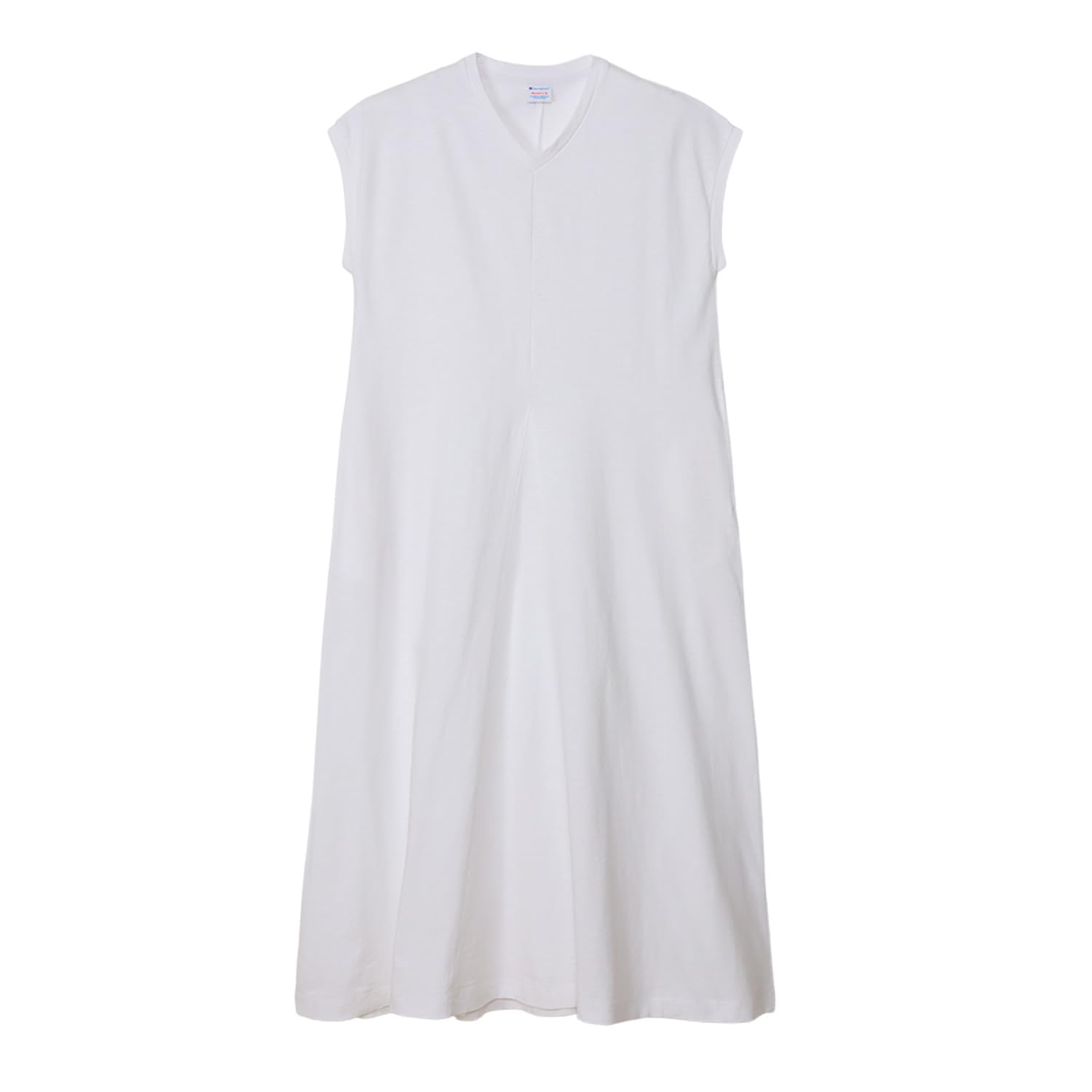 

Cotton Xylitol Treated Dress Casual White [Champion] One-Piece V-Neck 100% One-Piece Women s CW-Z303 білий