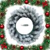 Holiday Pine Needle Wreath: Festive Door Hanging for Christmas & Halloween