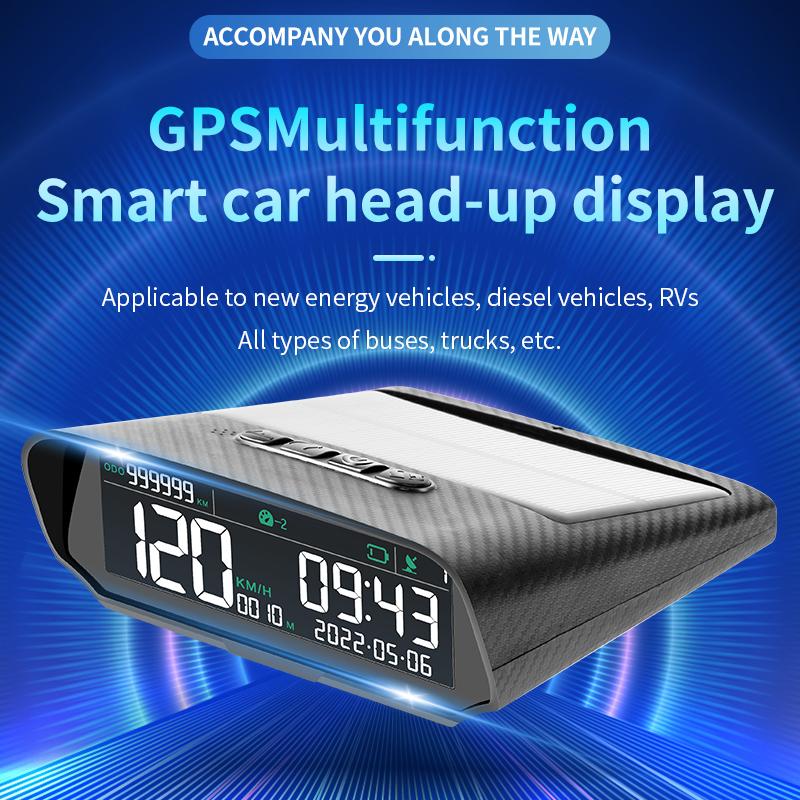 GPS Multifunction Smart car head-up display For HUD  LCD GPS Speedometer Odometer Altitude Gauge Car Electronics X100 Car Meter