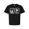 Funny Unisex T Shirt Graphic Tee With Problem Solved Motorcycle Illustration Des