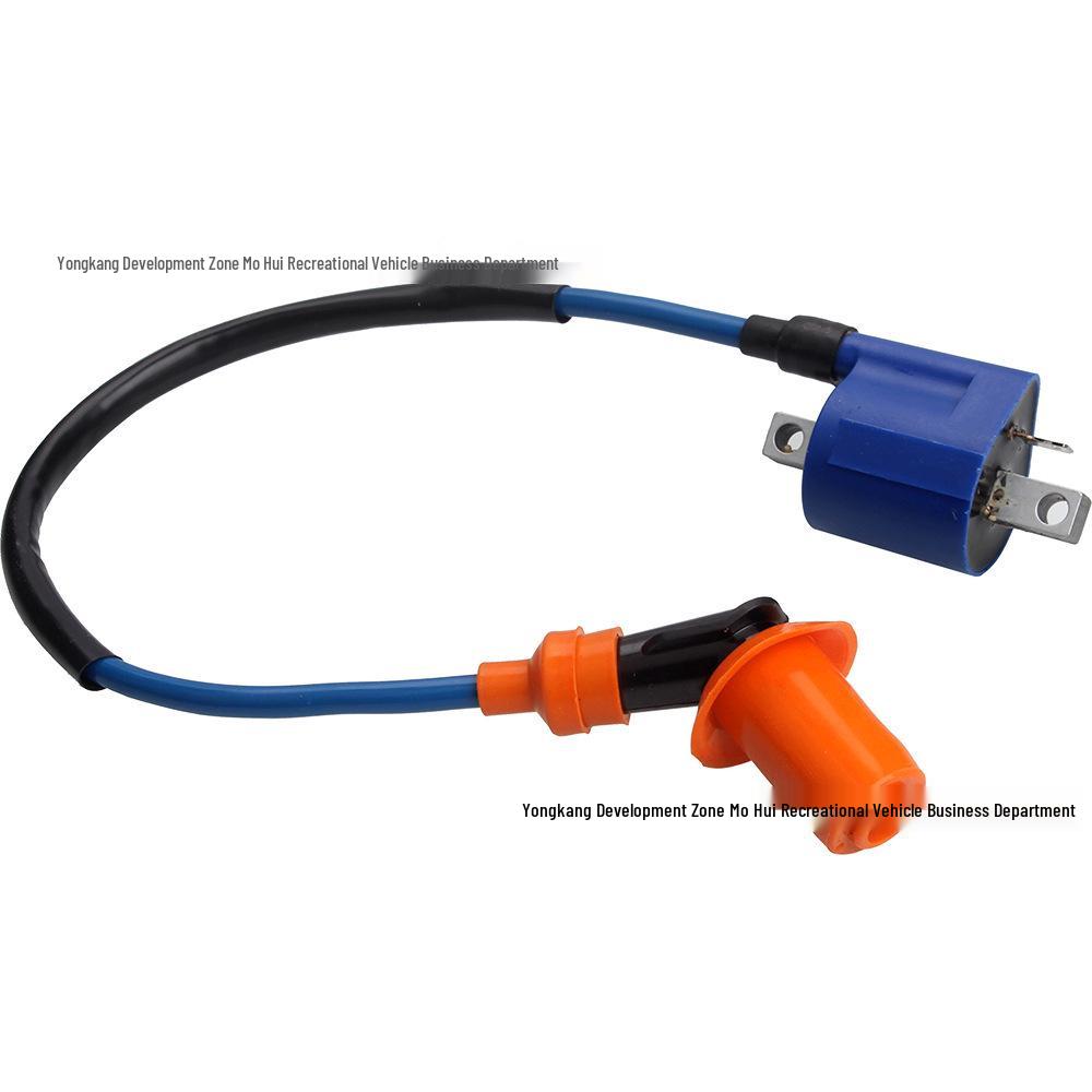 Orange High-Voltage Ignition Coil for Off-road Motorcycle, ATV, Dune Buggy, Scooter (GY6/CG125/150/250cc)