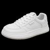 Leather little white shoes women's versatile 2025 spring new platform casual shoes women's sports shoes board shoes soft sole single shoes