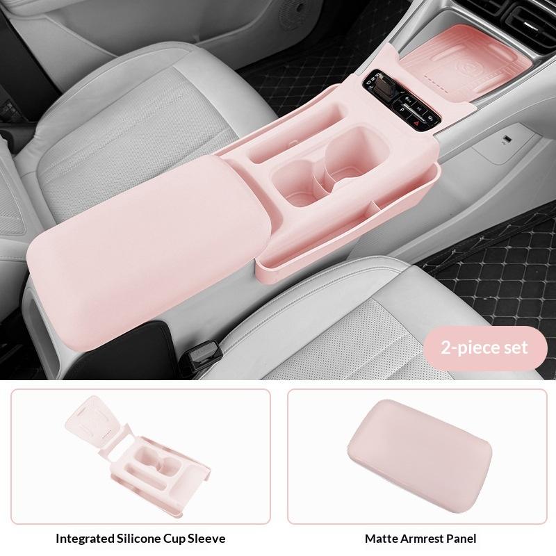 For 24 Geely EX2 Car Integrated All Inclusive Wireless Water Filling Cup Silicone Pad Anti Scratch and Anti Fouling Accessories