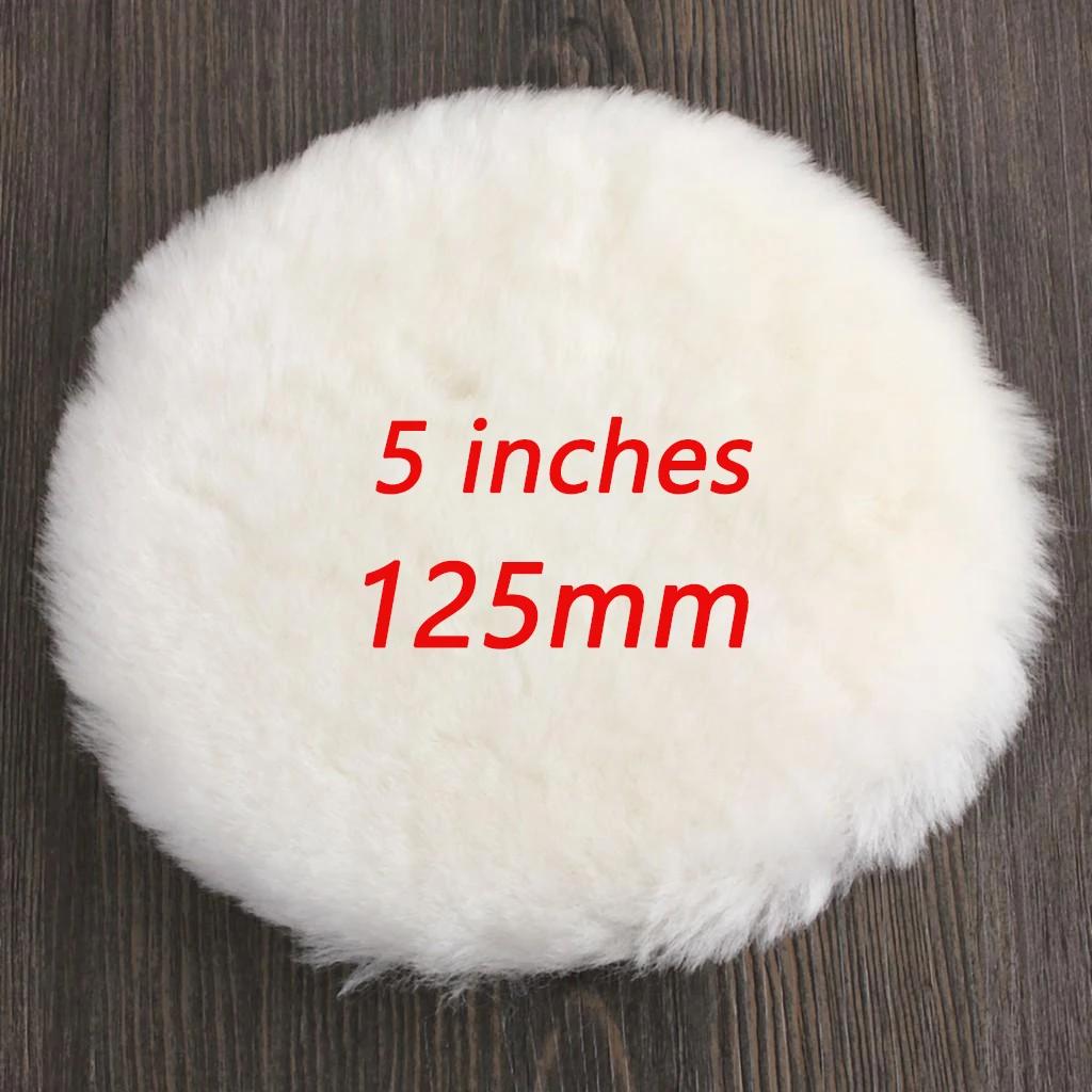 Car Polish Pads 3/7inch Soft Wool Polishing Disc Tools for Machine Waxing Polisher Car Body Polishing Discs Cleaning Accessories