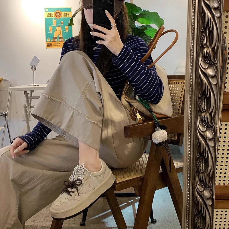 Grape mother, the same style, star retro old pair of shoelaces, small dirty shoes, versatile thick soles to increase height, casual dirty shoes,