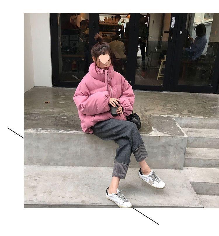 Women's Spring/Summer Loose Fit Korean-Style Thickened Cotton-Padded Coat