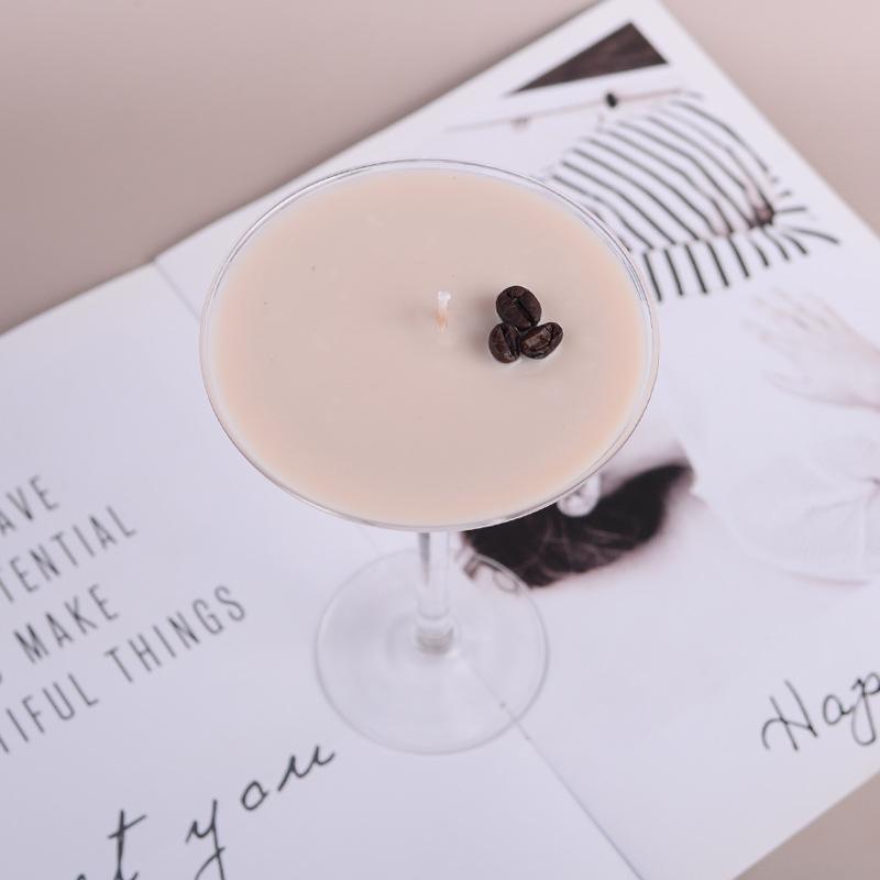 Iced American Coffee Aroma Jelly Wax Glass Cup Wax Aromatherapy Wax Christmas Atmosphere Candle Jelly Candle