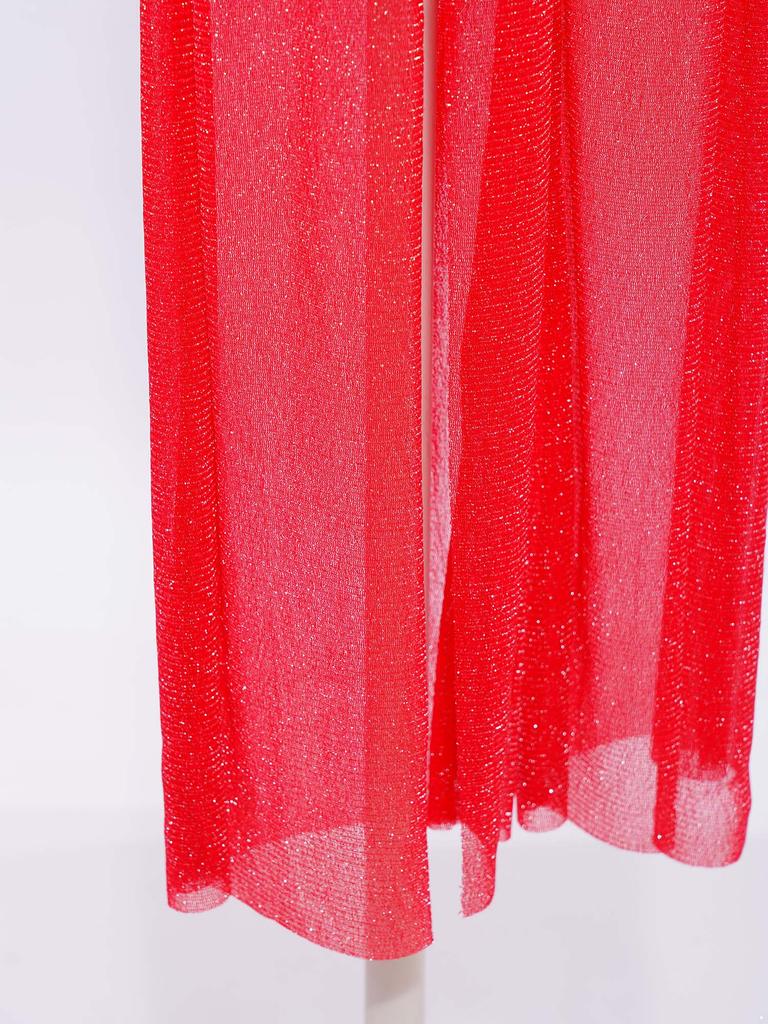 Salopetă Lirică pentru Fete Copii: Body fără mâneci cu guler înalt și spate cu bretele încrucișate, cu paiete strălucitoare și plasă irizată, cu craci largi