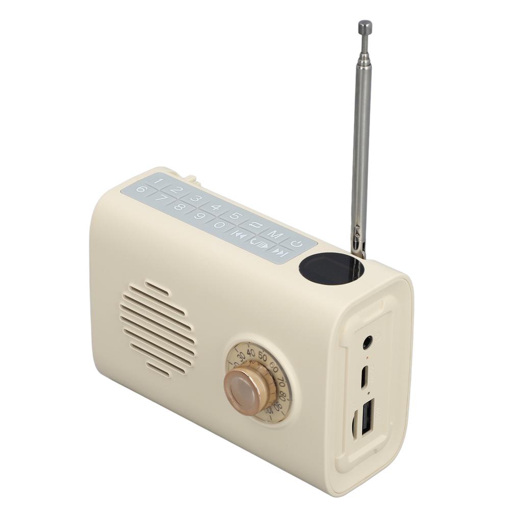 Miniature Bluetooth Speaker Portable Bluetooth Radio Solar Powered Wireless Speakers with Light for