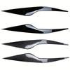 Glossy Black/Carbon Look Car Front Headlight Eyelid Eyebrow Trims For Ford Focus 2 MK2 MK2.5 2008-2011