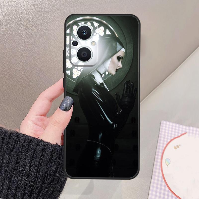 Sister Style Nun Sexy Girl Funda For OPPO Reno 10 11 12 13 14 Pro 8 7 Lite 11F 12F 13F 14F OPPO Find X8 X5 X6 X9 Pro Case