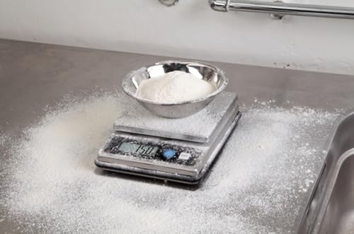 Tanita Cooking Scale, Kitchen Scale, Commercial Use, Waterproof, 2kg Capacity, 1g Increments, Stainless Steel, KW-1458 SS, Non-Trade Certified