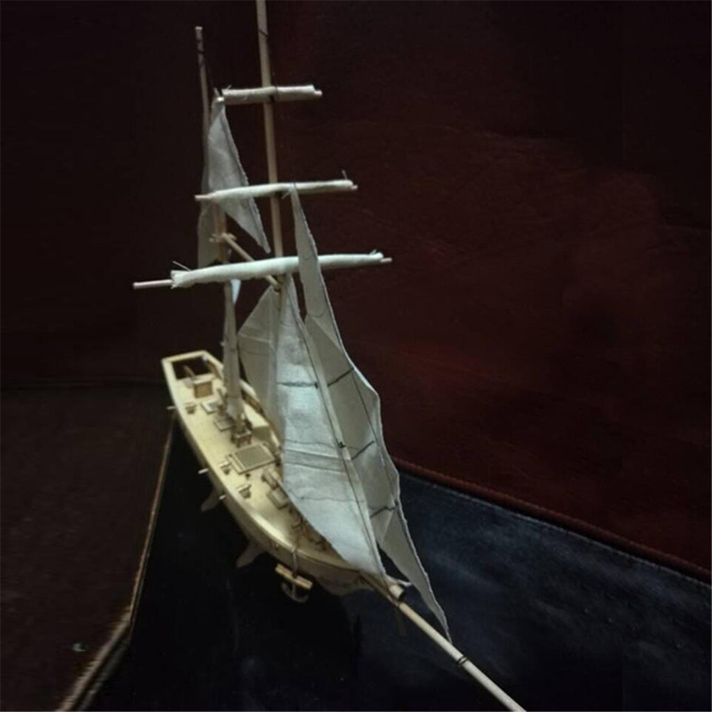 Kit de Bateau à Voile en Bois Bateau Décoration de Modèle DIY Maison Cadeaux Bateau Jouet pour Enfants
