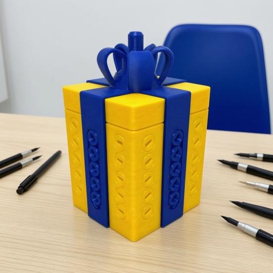 Sturdy 3D Printed Gift Cases Puzzle Box with Hidden Storage Compartment for Pranks And DIY Assembly Boxes Party Surprises, Reusable Integrated