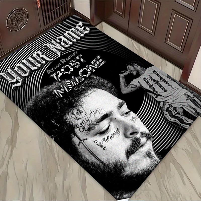 Name Custom Post Malone Carpet Rug for Living Room Bedroom Home Sofa Decoration,Kids Play Non-slip Floor Mat