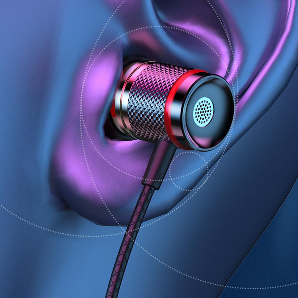 Wired Headphones HIFI Earhook Stereo Earphones Music Sport Entertainment Headset For Mobile for Smart Phones Gaming Sports