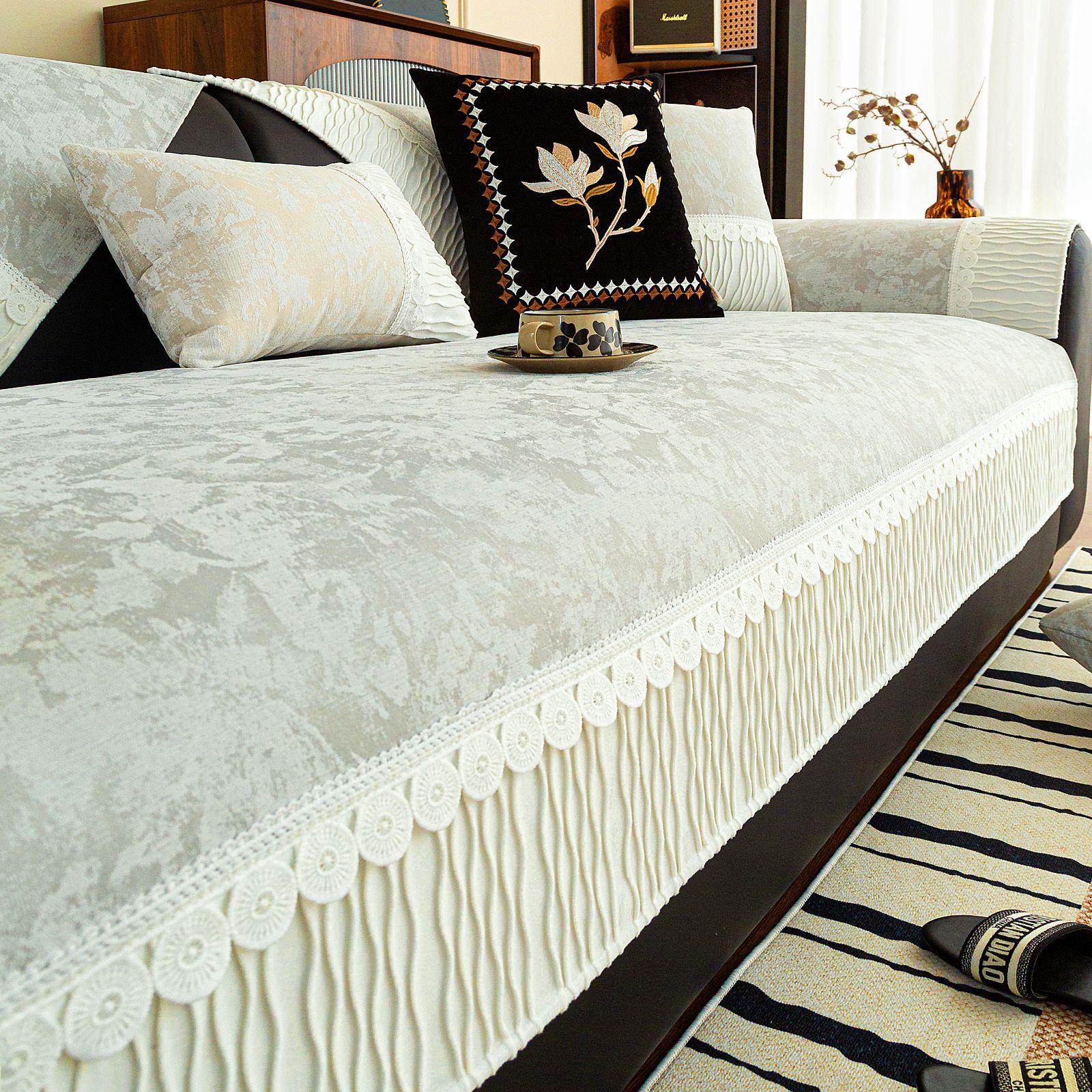 

Non-Slip Sofa Cushion Universal In All Seasons New Chenille Advanced Atmosphere Light Luxury Anti-Cat Scratch Seat Cushion Cover 70*70cm