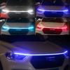 Luz LED de circulación diurna de 150 cm con escaneo y arranque para capó de coche, luces decorativas DRL, guía para capó de motor, lámpara ambiental decorativa de 12 V