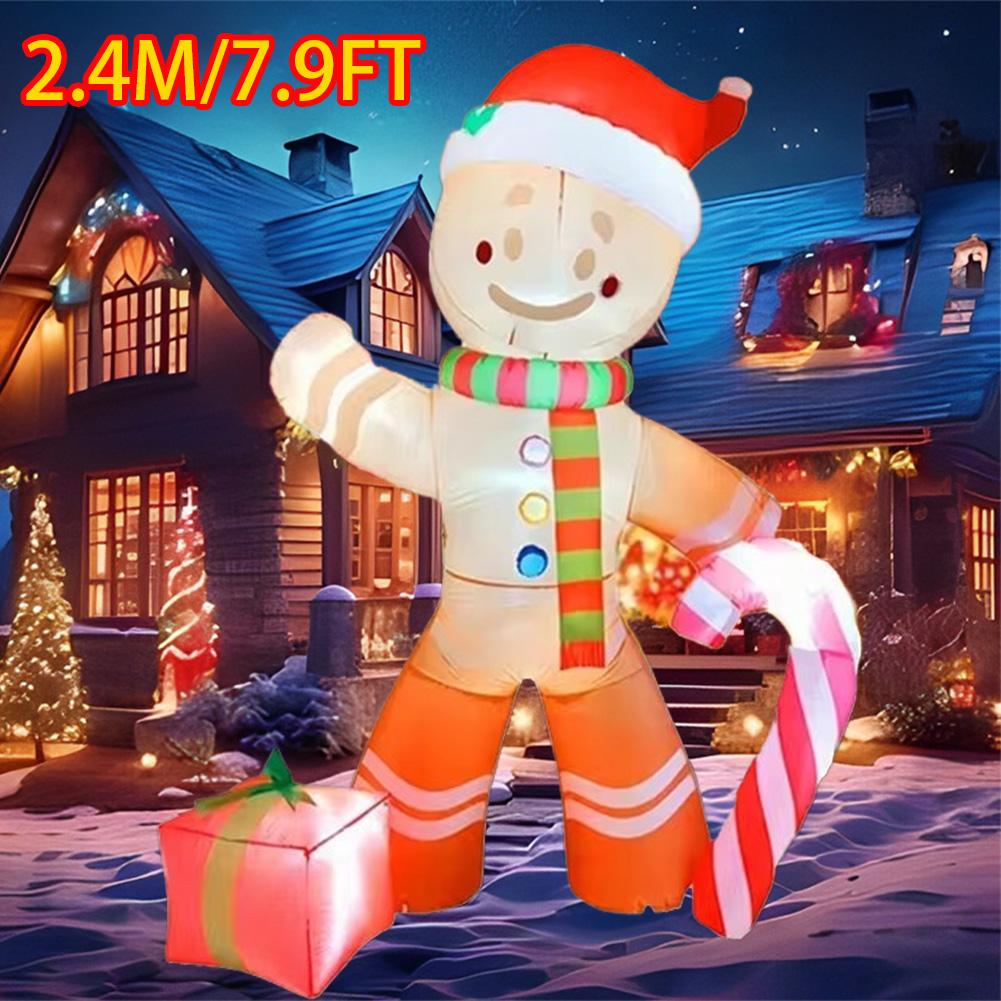 Christmas Decorations Inflatable Model Built-in LED Lights Inflated Toys Ornament Xmas Party New Year Garden Yard Outdoor Decor