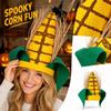 Unisex Halloween Hat with Straw-Look Design for Costume