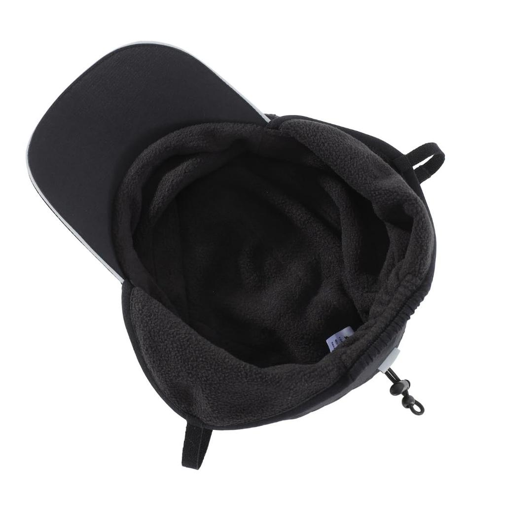 Connectyle Winter Waterproof Trapper Hat with Pilot Size Small Kids' Earflaps, Fleece-Lined Cap, Black,