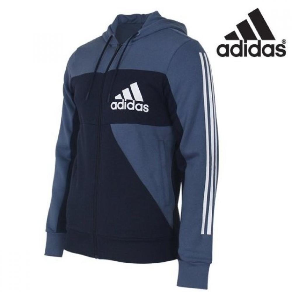 

Adidas Men s Sports ID Hoodie Brushed Full Zip Hooded Zip up Jacket EB7596