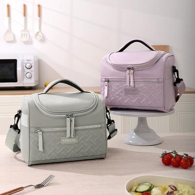 New Croissant Curved Lid Single Shoulder Ice Bag High Appearance Handheld Office Lunch Bag Insulated Bag Picnic Lunch