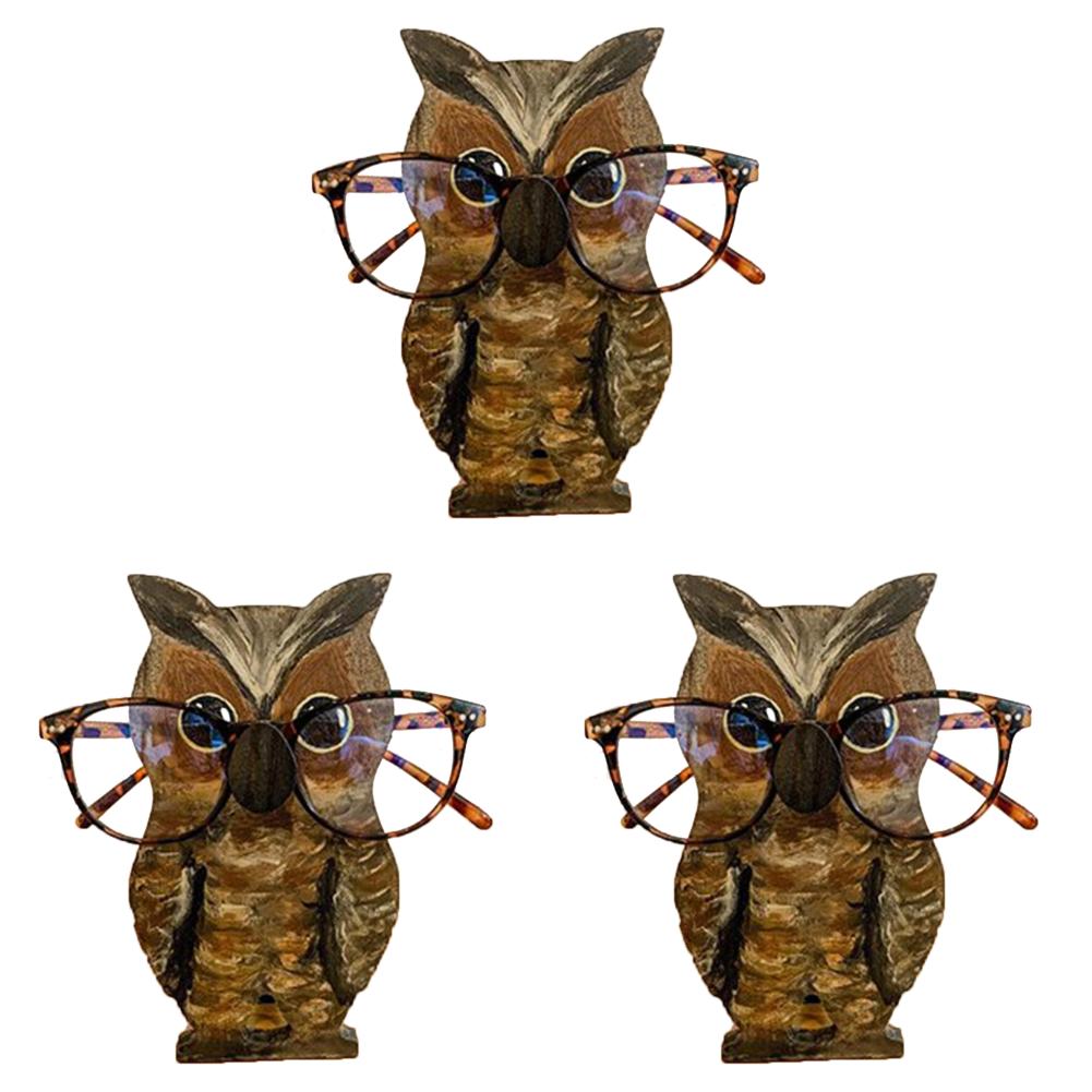 1/3pc Cute Animal Glasses Holder Rack Cartoon Cat Fox Sloth Dog Sunglasses Holder Display Stand Showcase Home Office Desk Decor