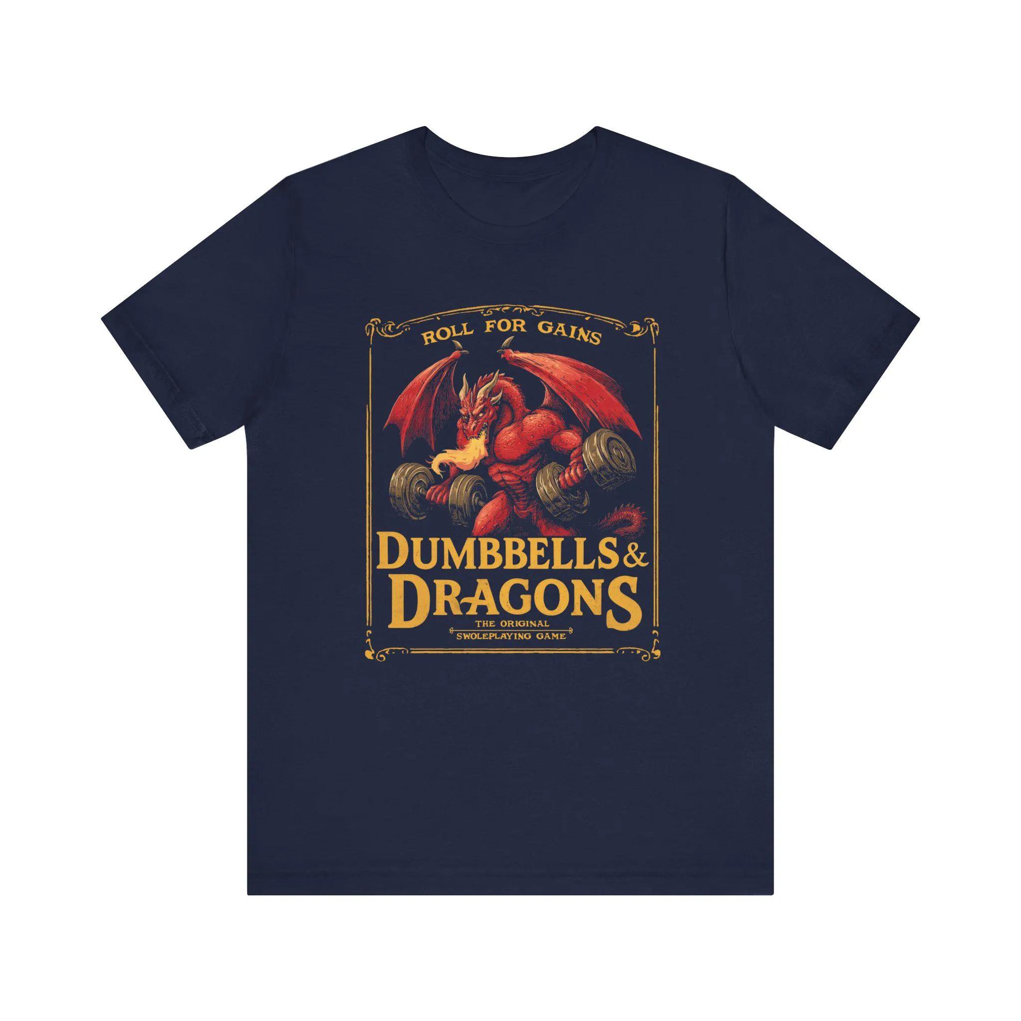 Funny DnD Gym T Shirt, Dungeons and Dragons Workout T-Shirt, Retro Vintage Dungeon Master Gift S