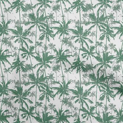 Cotton Poplin Green Fabric Tropical Palm Tree Sewing Fabric By The Yard Printed Diy Clothing Sewing Supplies 42 Inch