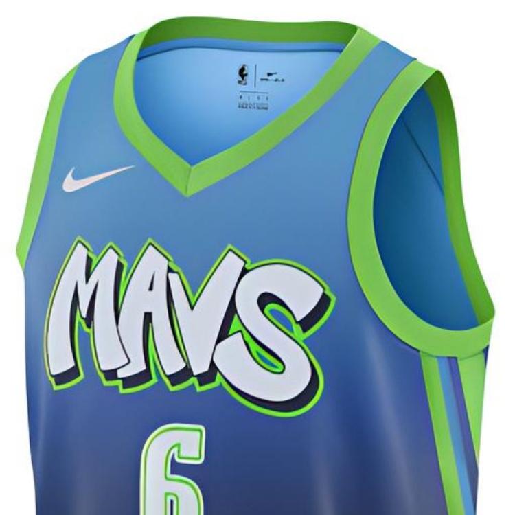 Nike NBA Basketball Sports Jersey SW Fan Edition Dallas Mavericks 6 Blue Men's AV4632-464