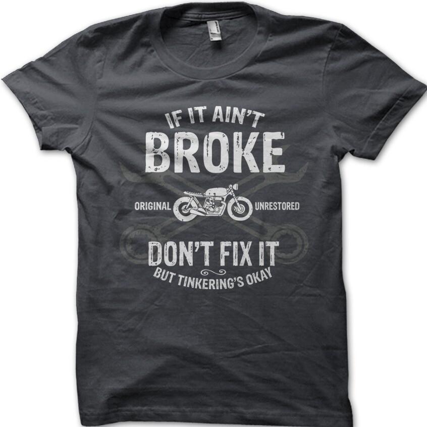 Motorcycle Biker cafe racer custom bike Gift for him Dad t-shirt 9093 S разноцветный