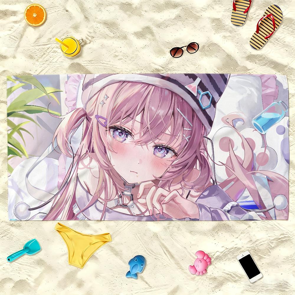 V-Hakui Koyori Towel Soft Lightweight Anti-Sand Large Beach Towel Quick-Drying Bath Sports Family