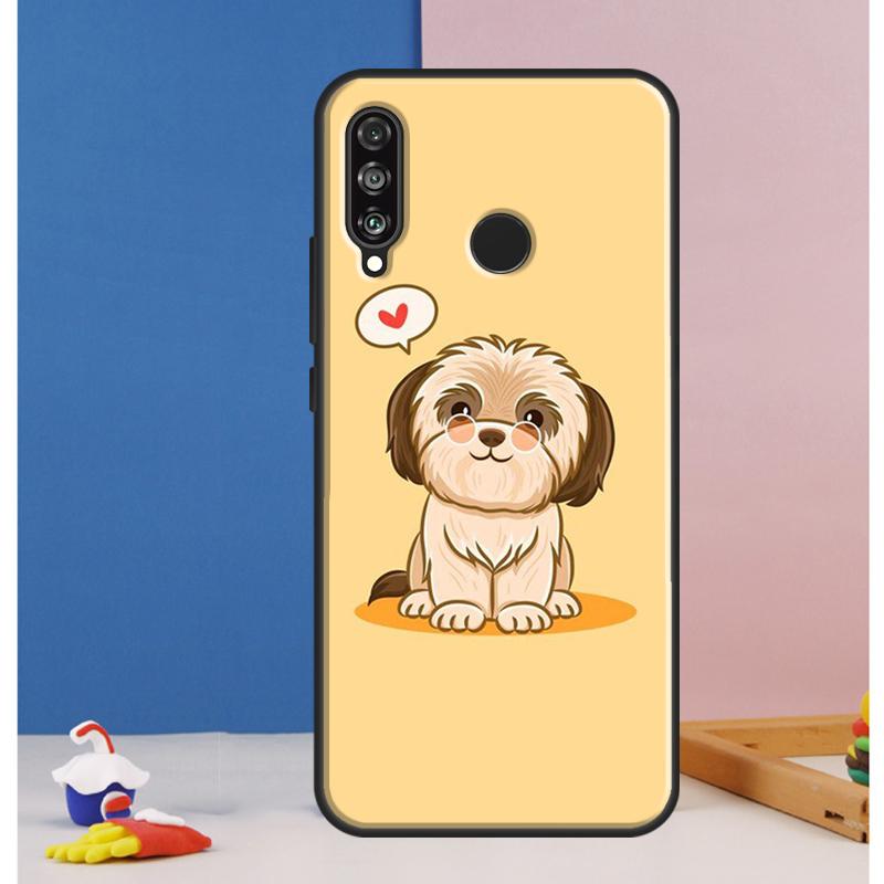 Cartoon Shih Tzu Dog Case For Huawei Nova 12i 11i 8i 7i 12s Y73 Y70 Y90 Y60 Y72 Y61 Y91 9 10 SE P40 Lite P30 Pro