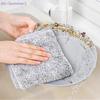 {MX} 10Pcs Bamboo Charcoal Thickened Absorbent Dishcloth Microfiber Cleaning Cloths Oil Resistant Wipes Kitchen Rags