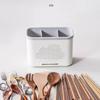 Kitchen Utensil Holder Countertop Cutlery Caddy Fork Spoon Chopstick Organizer with Drainage