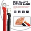 Battery Inverter Cable 2AWG Stranded Copper Wire Connector with 3/8inch Lugs Gauge Battery Cable for Car Marine Solar RV Boat
