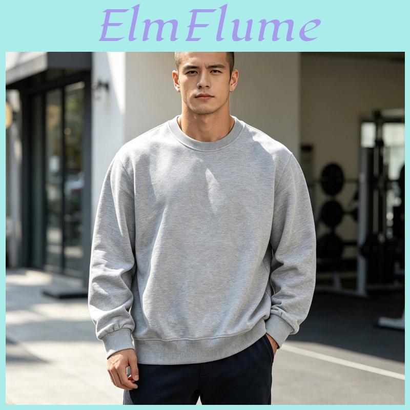 Autumn Versatile Sweatshirt Crew Neck Solid Color Round Neck Pullover Hoodie Long Sleeved Hoodie