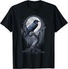 Raven On Tree Moon Gothic Dark Art T-shirt