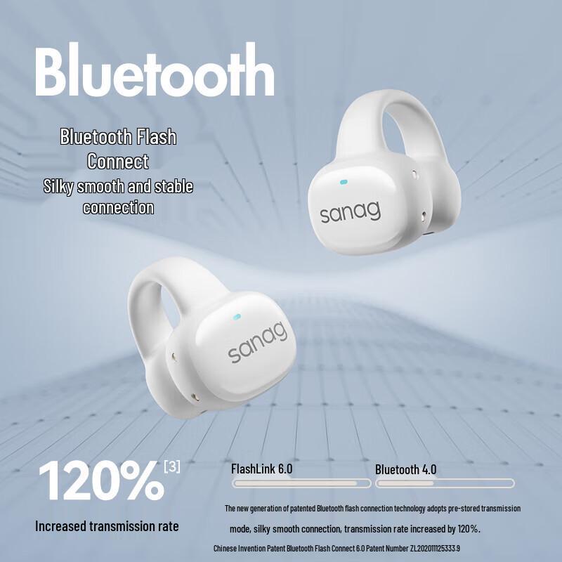 Saina Open-Ear Bone Conduction Bluetooth Headset
