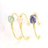 Natural Crystal Agate Rough Stone Hand-Wound Bracelet Bracelet Adjustable B14