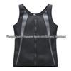 Gilet da uomo taglie forti con zip traspirante per modellare il corpo e fitness