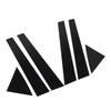 6pcs Window Pillar Post Trim Anti Scratch Glossy Black B Pillar Cover Sticker Replacement for Kia